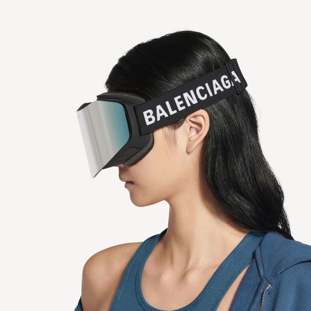 Горнолыжные маска-очки в зеркальном серебре 7