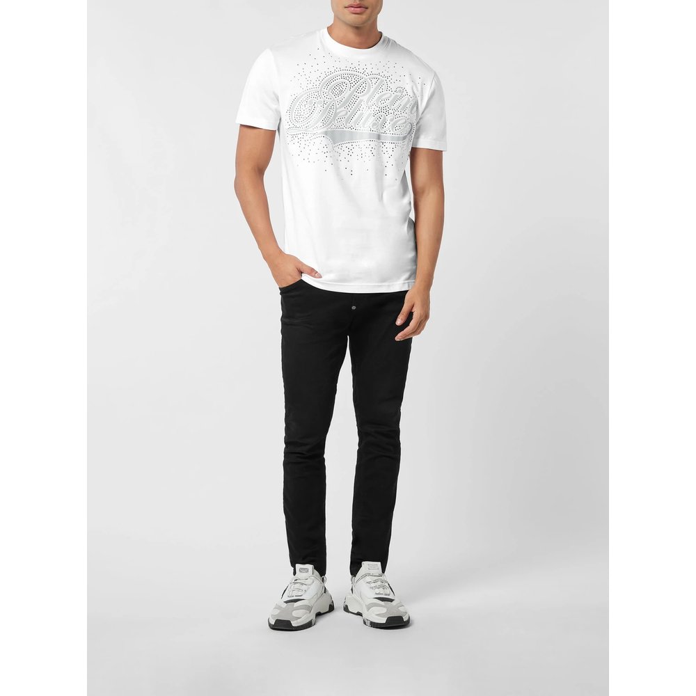 Футболка с логотипом из стразов Philipp Plein 2