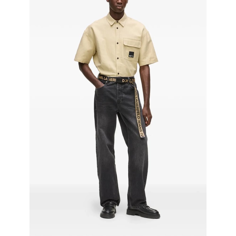Рубашка с короткими рукавами и нагрудным карманом 2