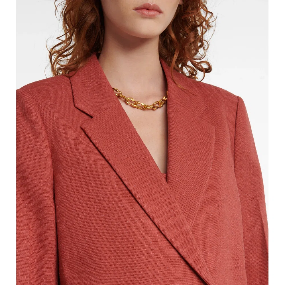 Proteus linen-effect blazer 4
