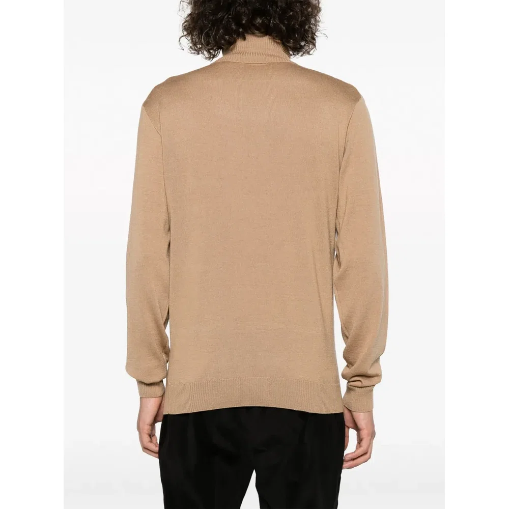 Logo-embroidered wool jumper 4