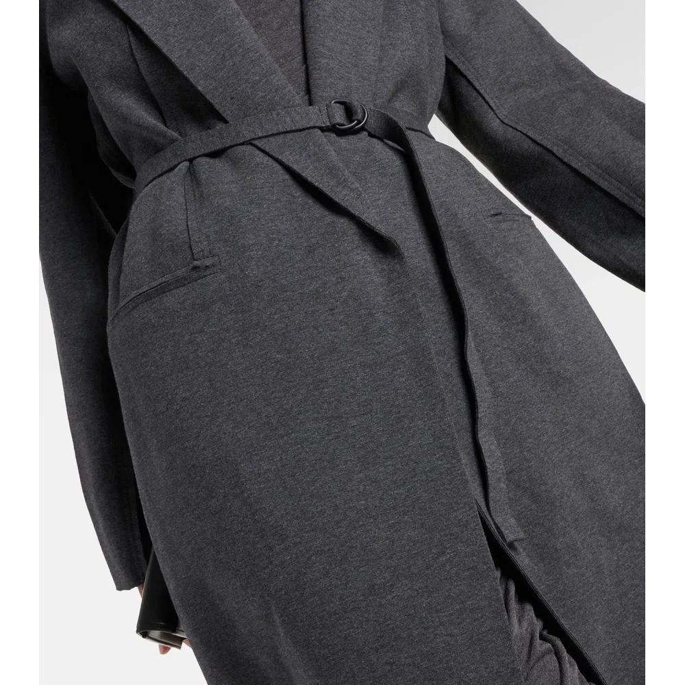 Oversized cotton-blend terry coat 5