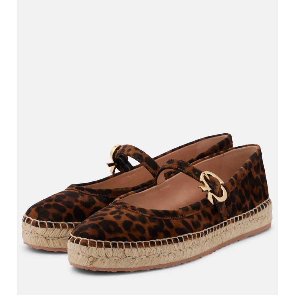 Elda leopard-print suede espadrilles 5