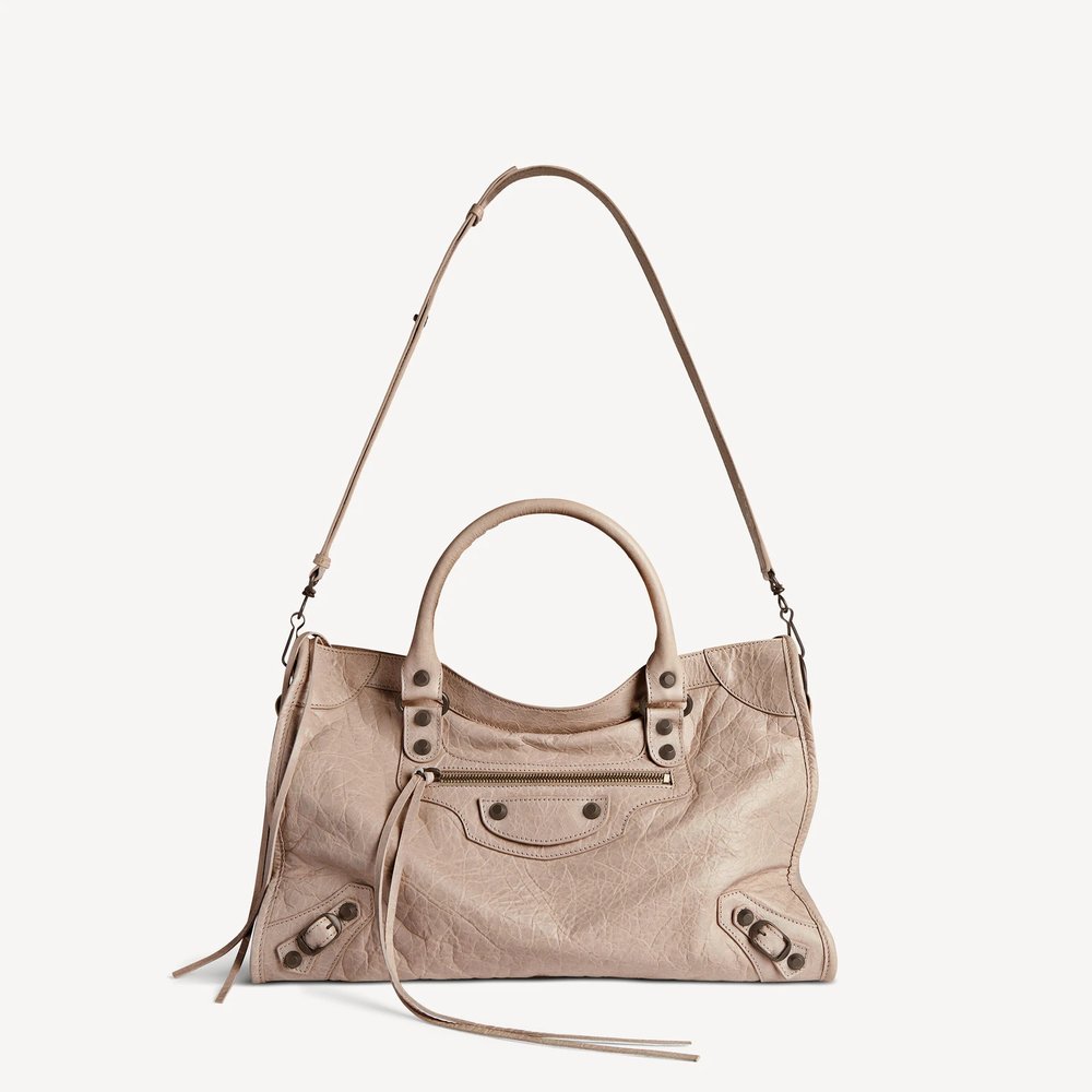 Женская сумка Le City Bag среднего размера в цвете "кунжут" 4