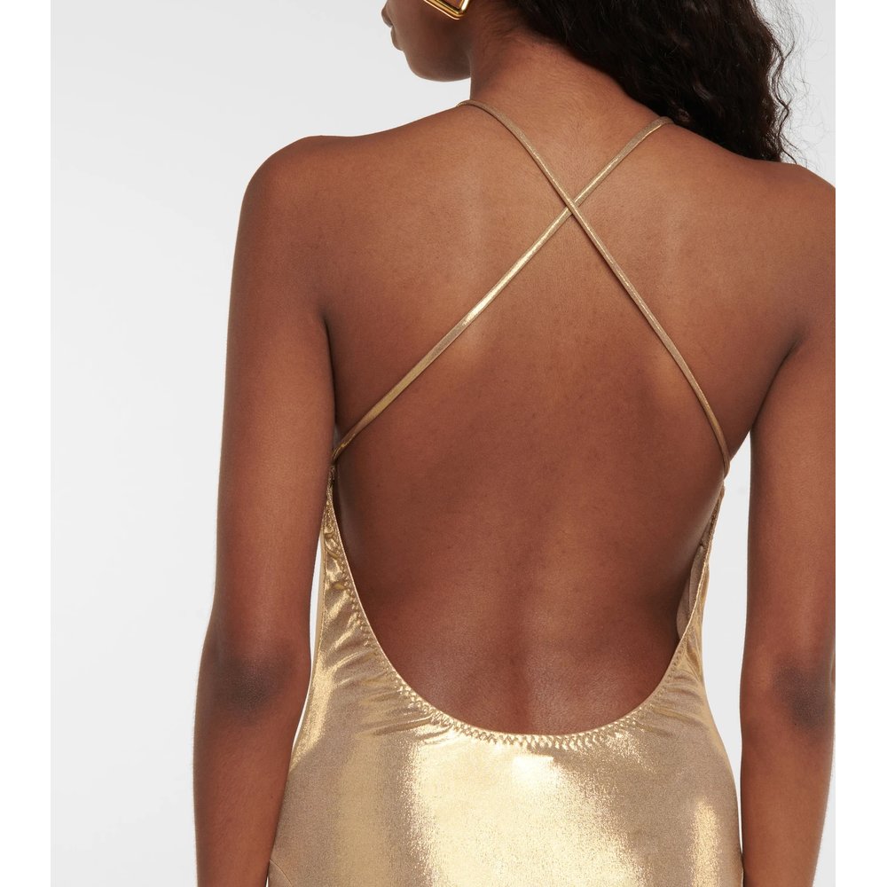 Lamé fishtail slip gown 5