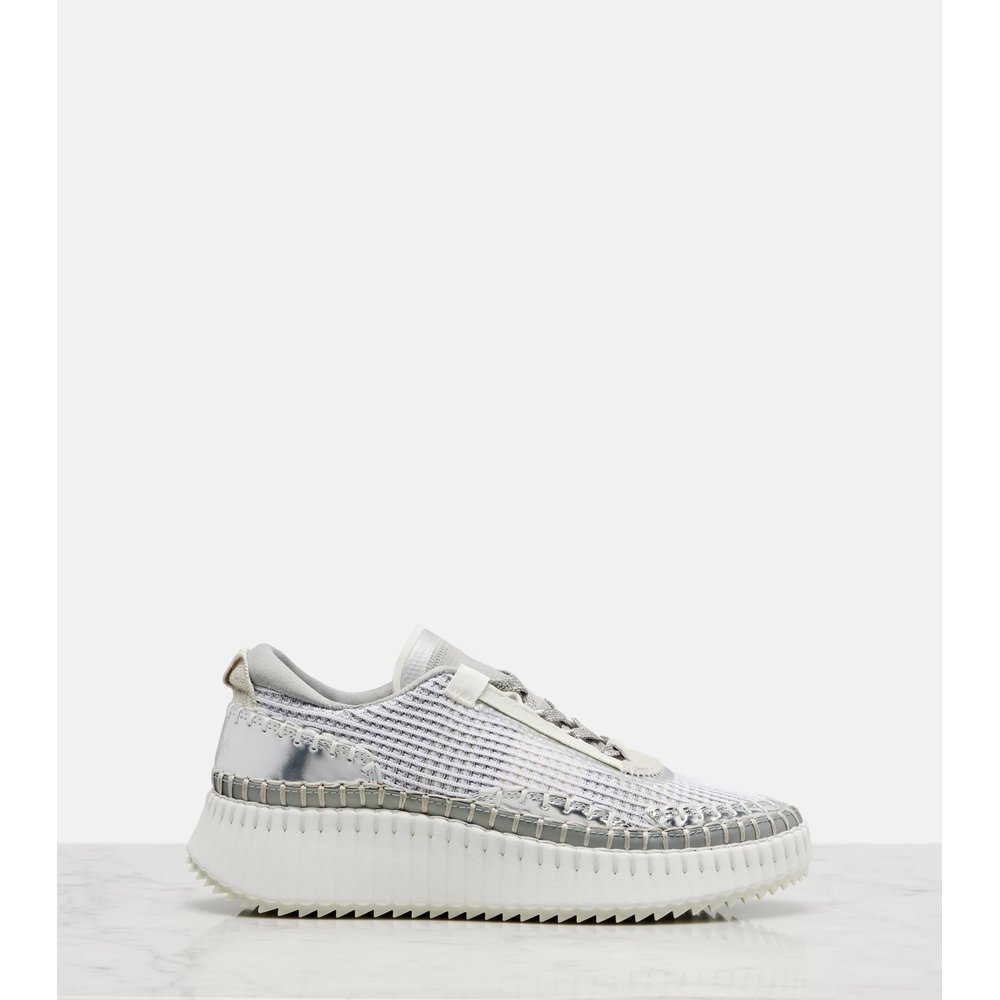 Nama metallic-effect platform sneakers 5