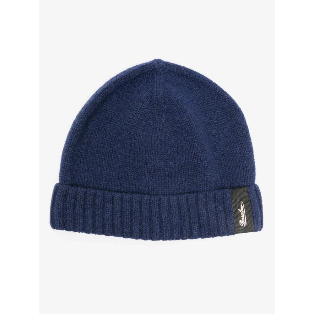 Logo-patch cashmere beanie 1