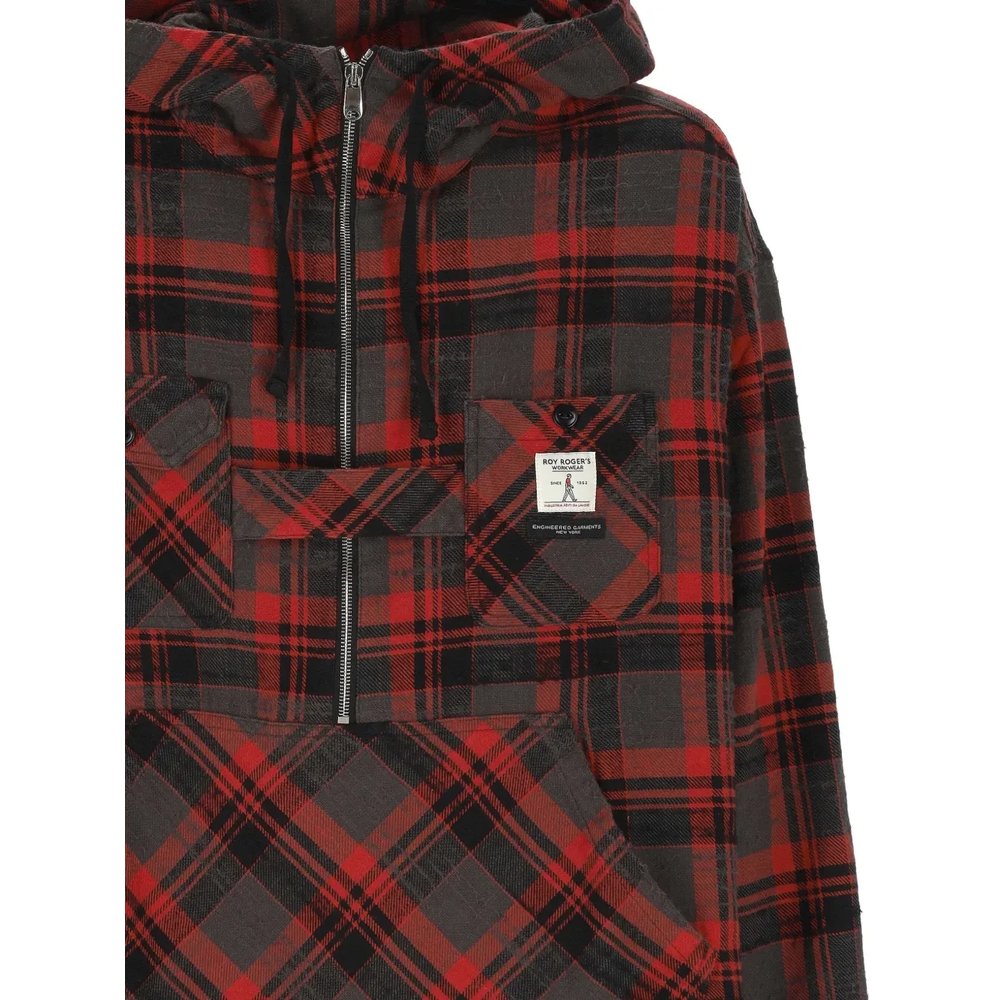 Плетеная куртка с капюшоном в клетку от Roy Rogers x Engineered Garments 3