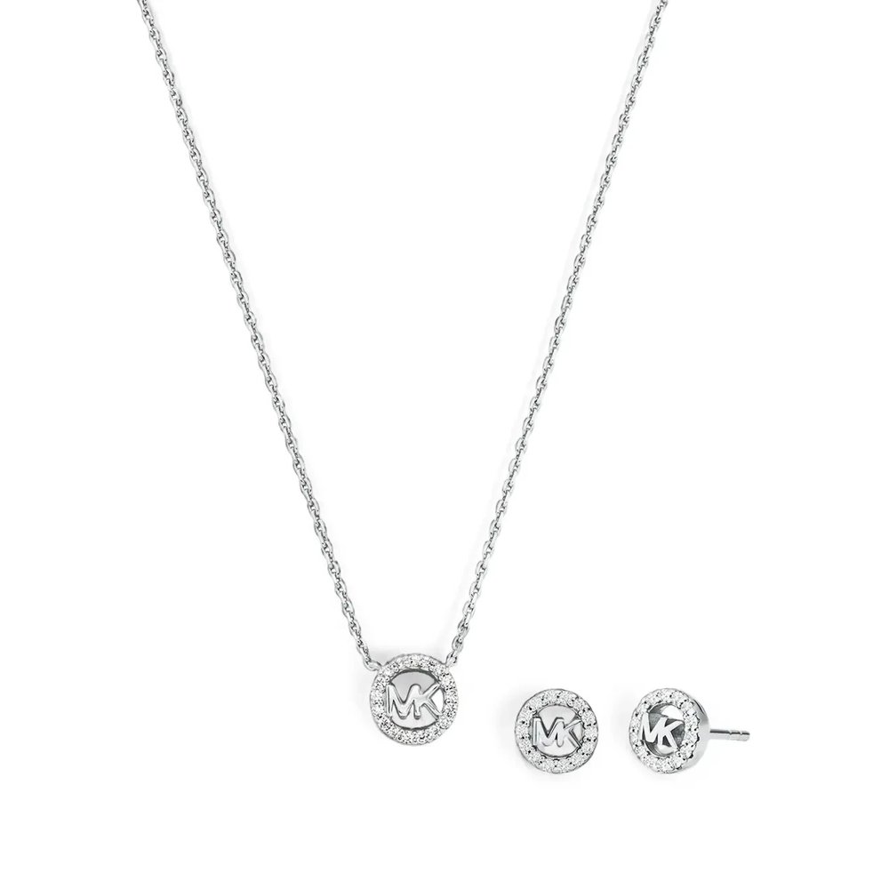 Серебряное колье Fulton с подвеской-логотипом 1