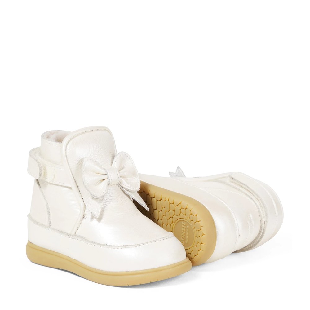 Ботинки из кожи Baby Cemilla с бантом 5