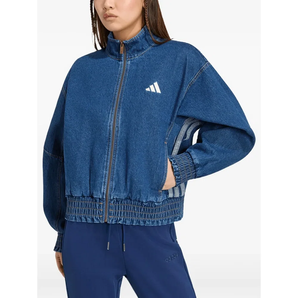Куртка adidas Stadium из вытертого денима свободного кроя 1