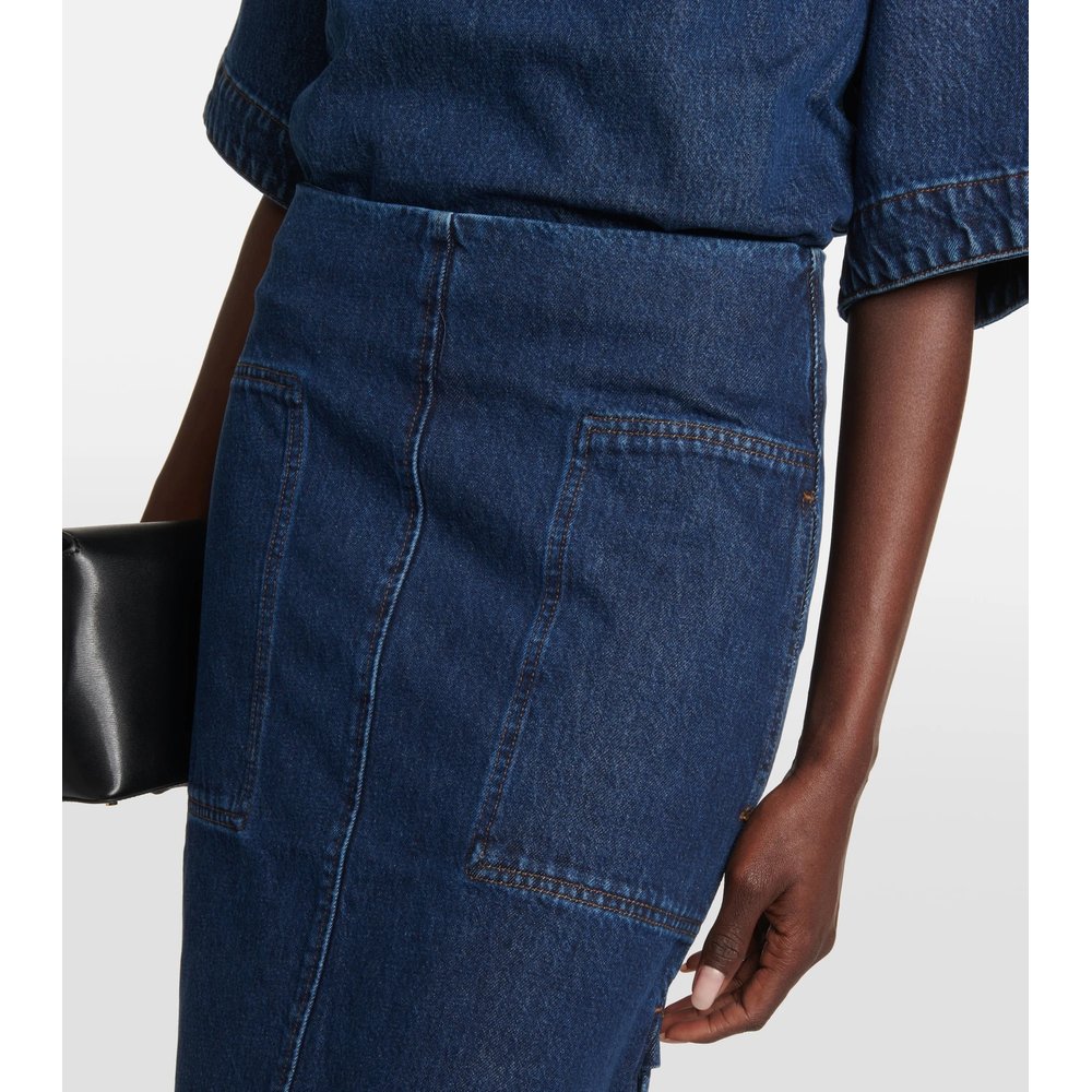Denim midi skirt 4