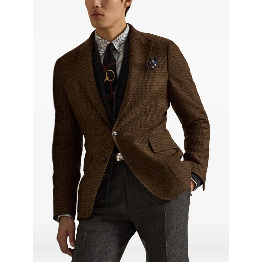 клетчатый блейзер Modern Fit 4