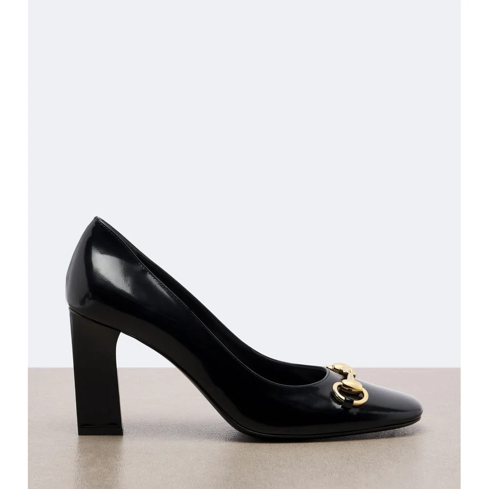 Туфли на каблуке Gucci Signora Horsebit из кожи 5