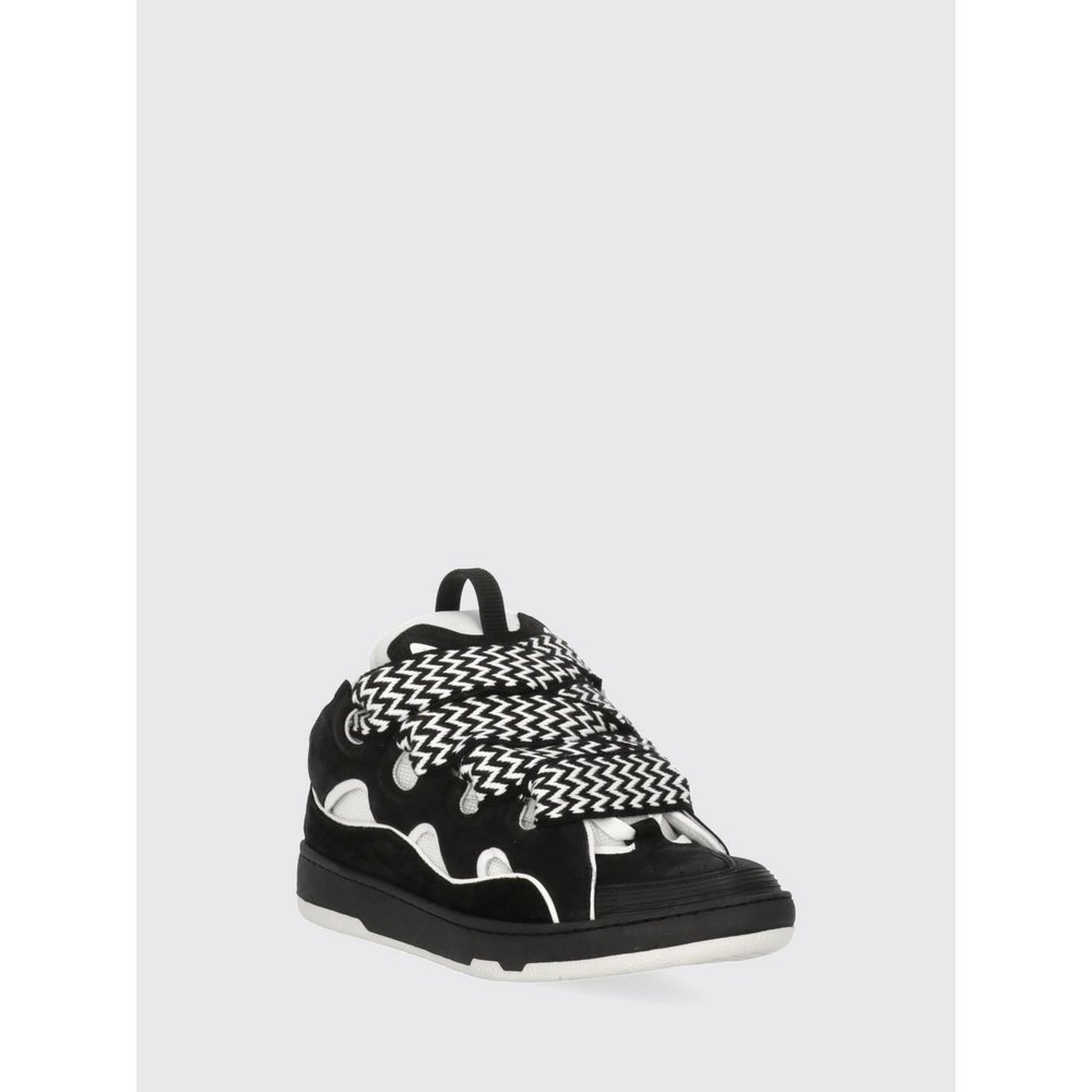 Низкие кроссовки Curb Lanvin из кожи и сетки в двухцветном дизайне 2