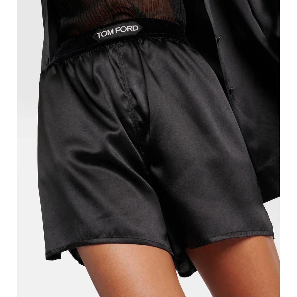 Silk-blend shorts 4
