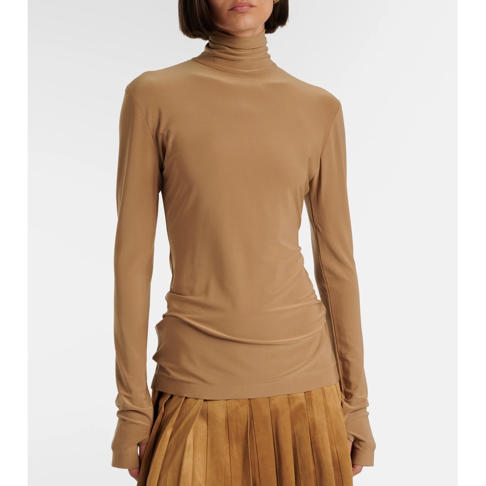 Jersey turtleneck top 3