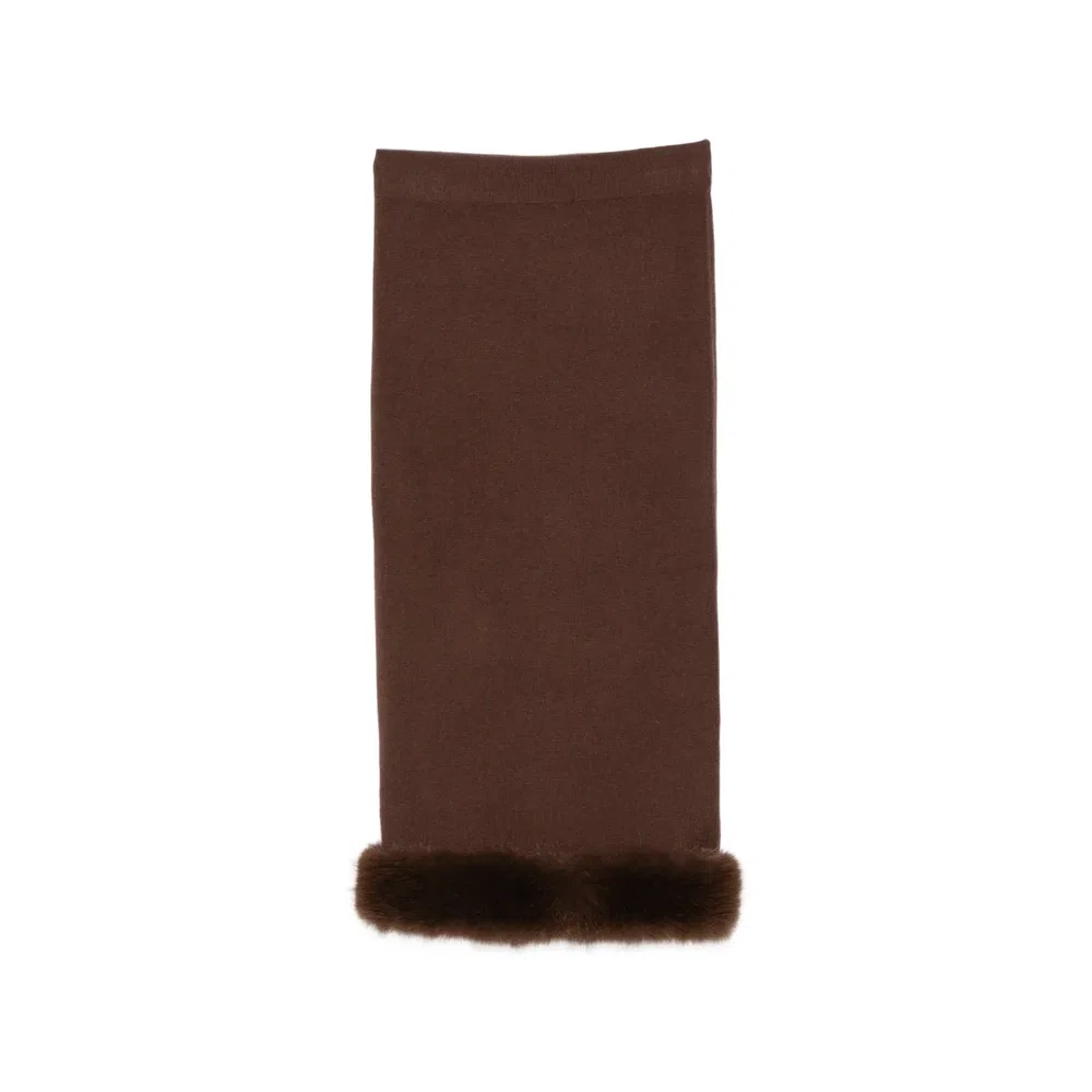 Трикотажная юбка миди 1