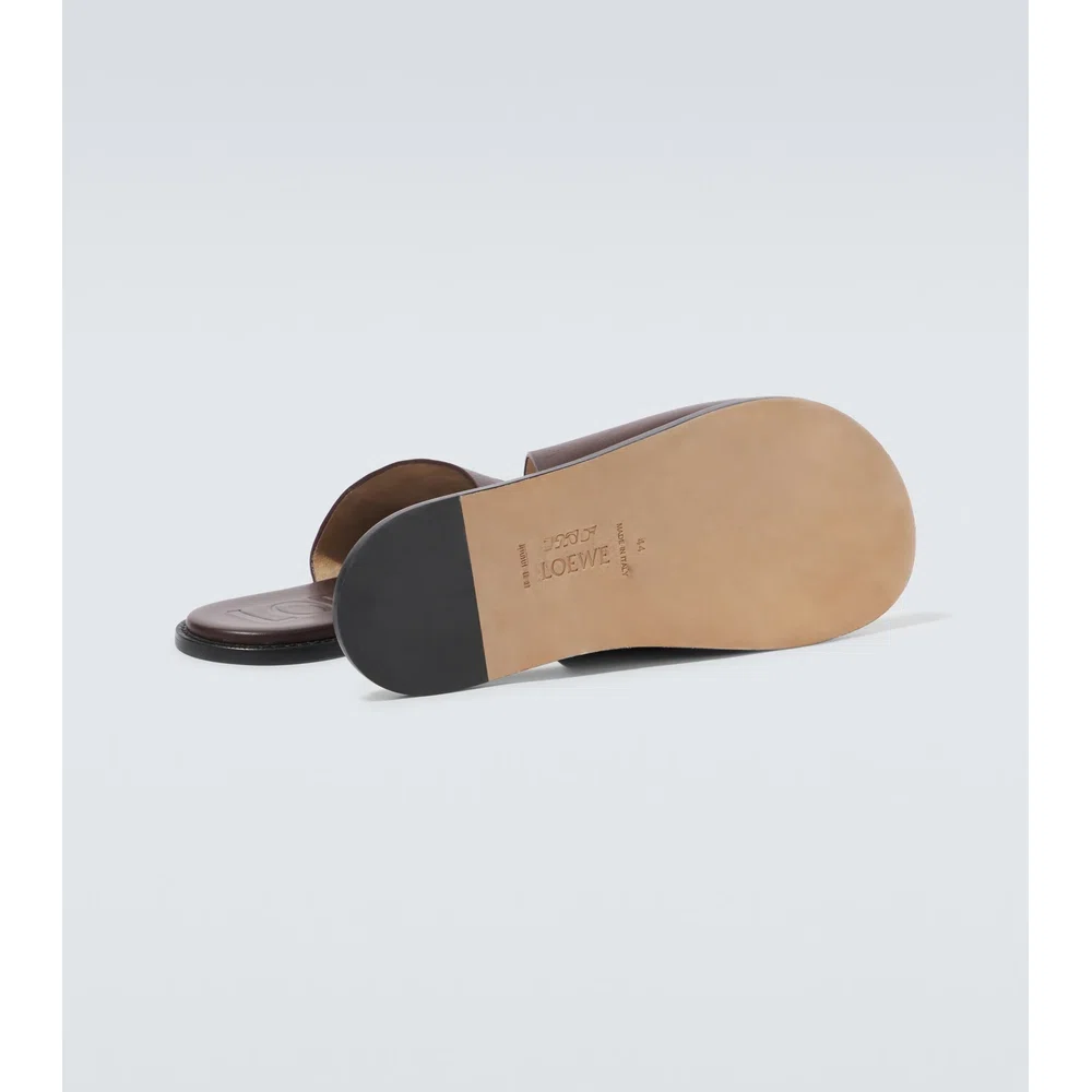 Кожаные шлепанцы Loewe Paula's Ibiza Flex Anagram 7