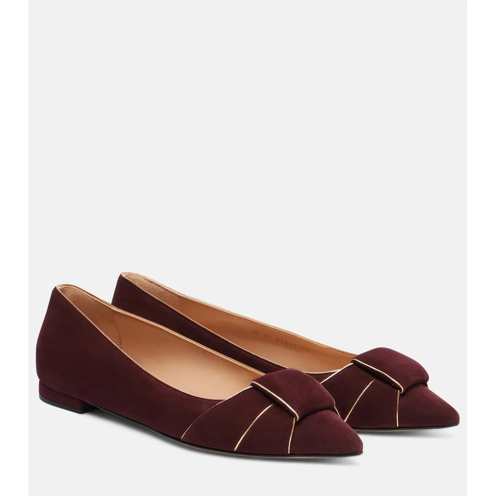 Suede ballet flats 1