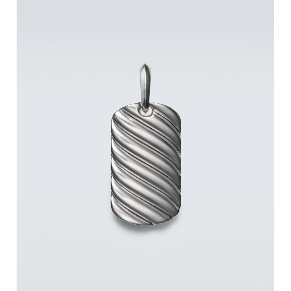 Кулон из стерлингового серебра Sculpted Cable 1