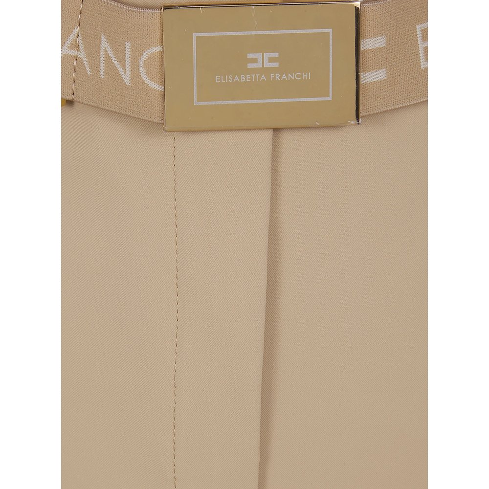 Брюки из эластичного джерси Elisabetta Franchi 4