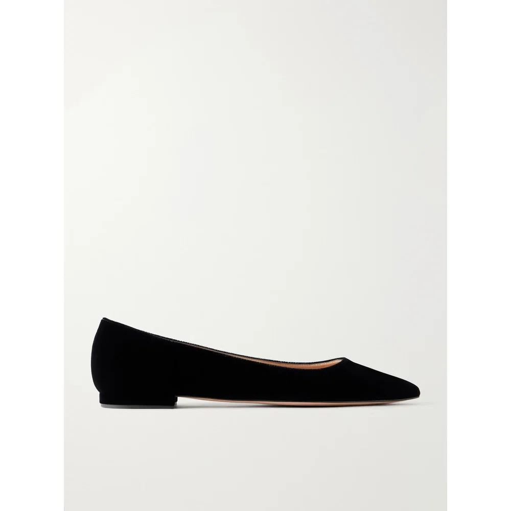 Бархатные балетки Gianvito 1
