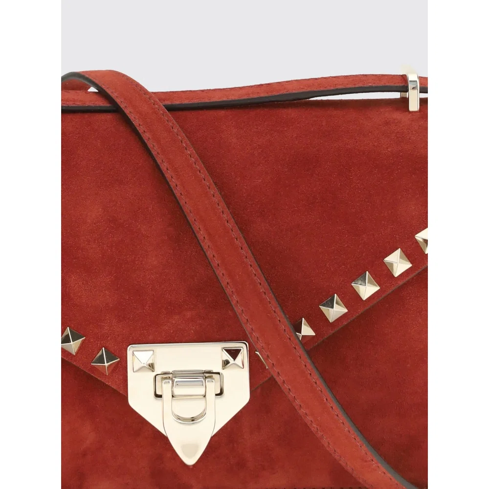 VALENTINO GARAVANI Замшевая мини-сумка через плечо Rockstud с заклепками 3