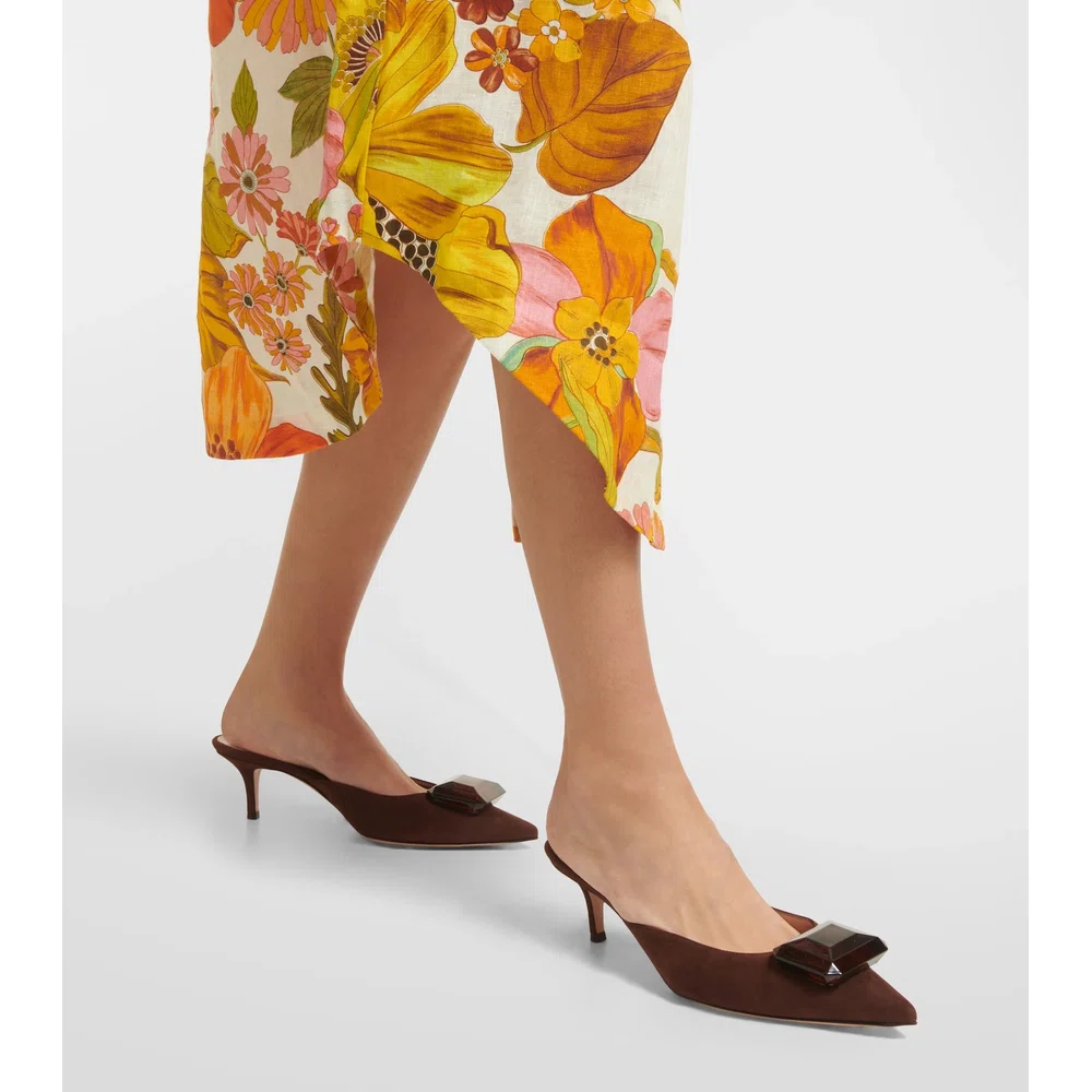 Jaipur suede mules 4