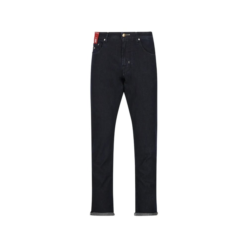 Джинсы slim-fit с логотипом-нашивкой Michelangelo 1
