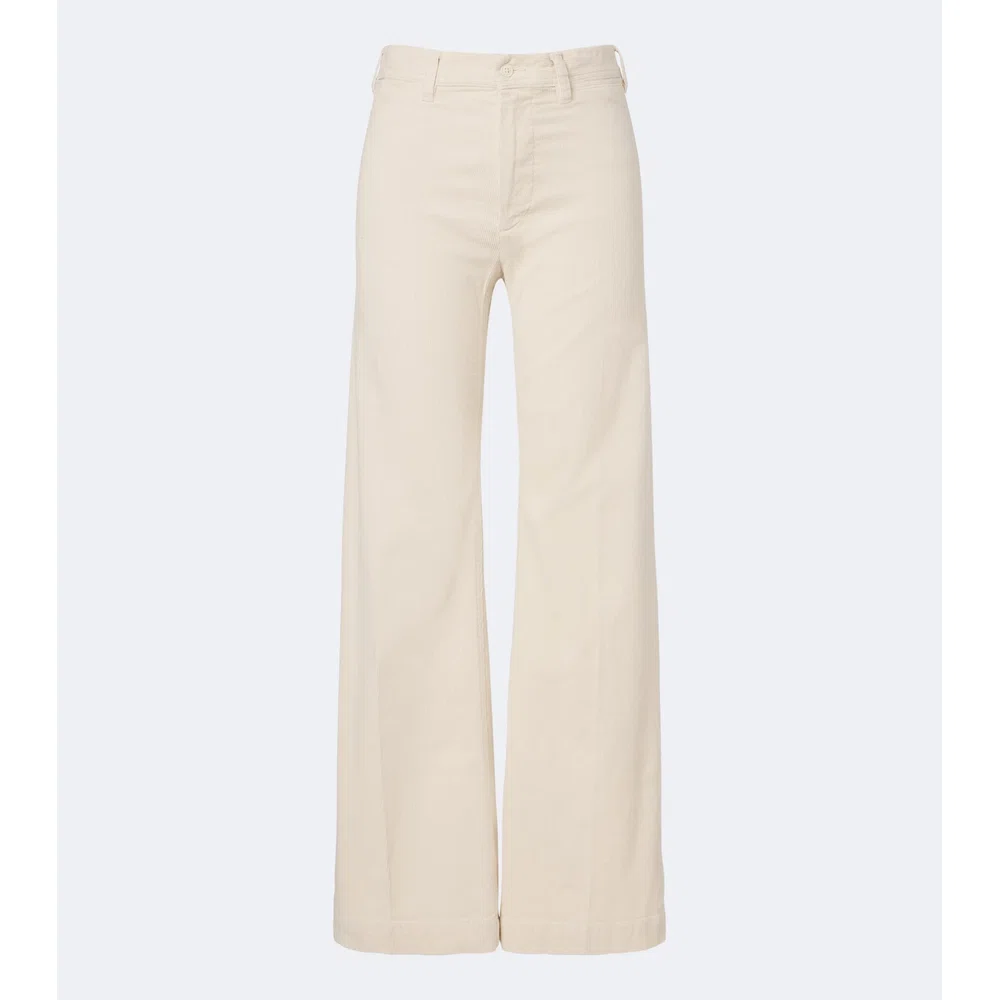 Вельветовые брюки Polo Ralph Lauren из хлопка с широкими штанинами. 1
