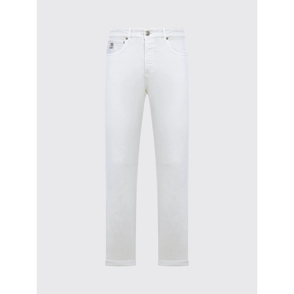 Джинсы слим фит Brunello Cucinelli из стрейч-денима 4