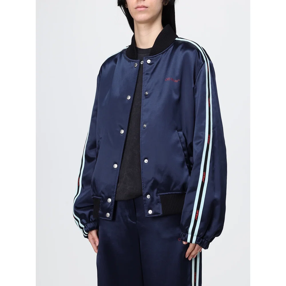 Атласный бомбер Off-White 4