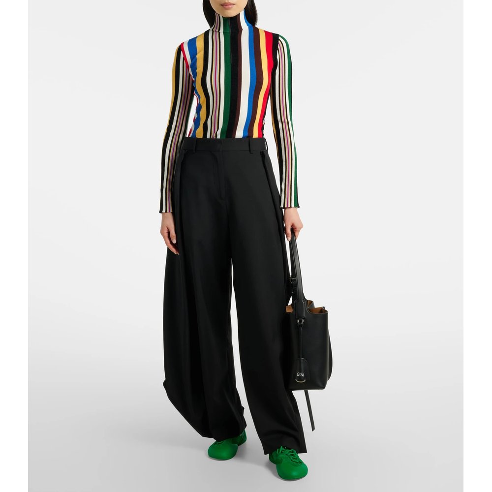 Striped half-zip sweater 2