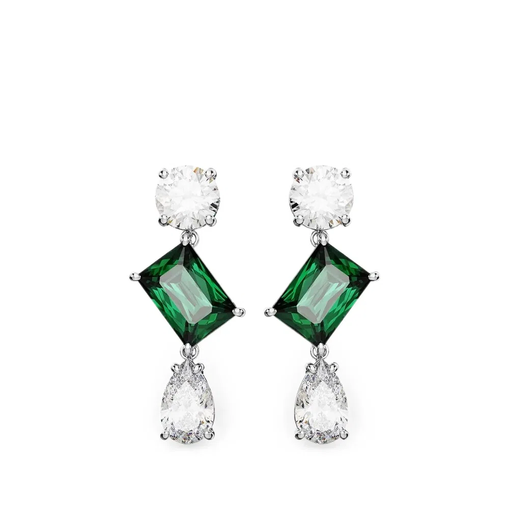 Серьги-капли, украшенные кристаллами 1