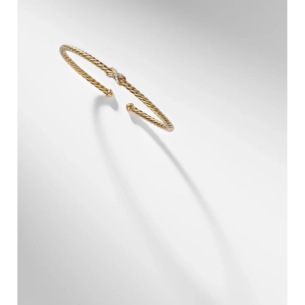 Браслет-кафф Cablespira® Flex X Micro из 18-каратного золота с бриллиантами 5