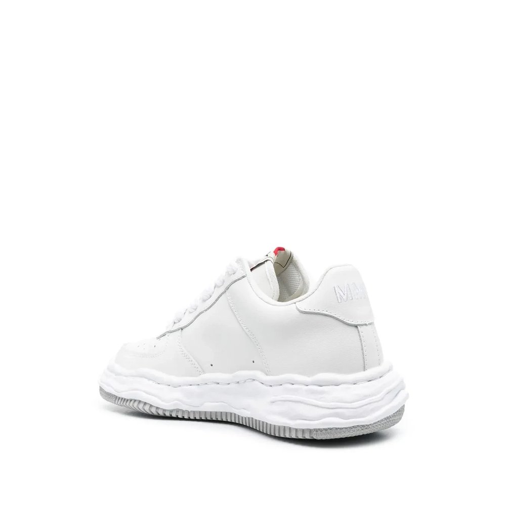 Perforated-detail low-top sneakers 3