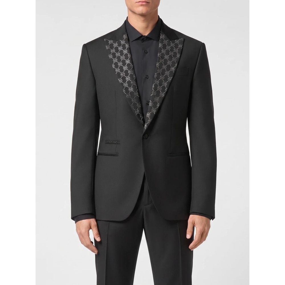 Однобортный шерстяной блейзер PP Philipp Plein 1