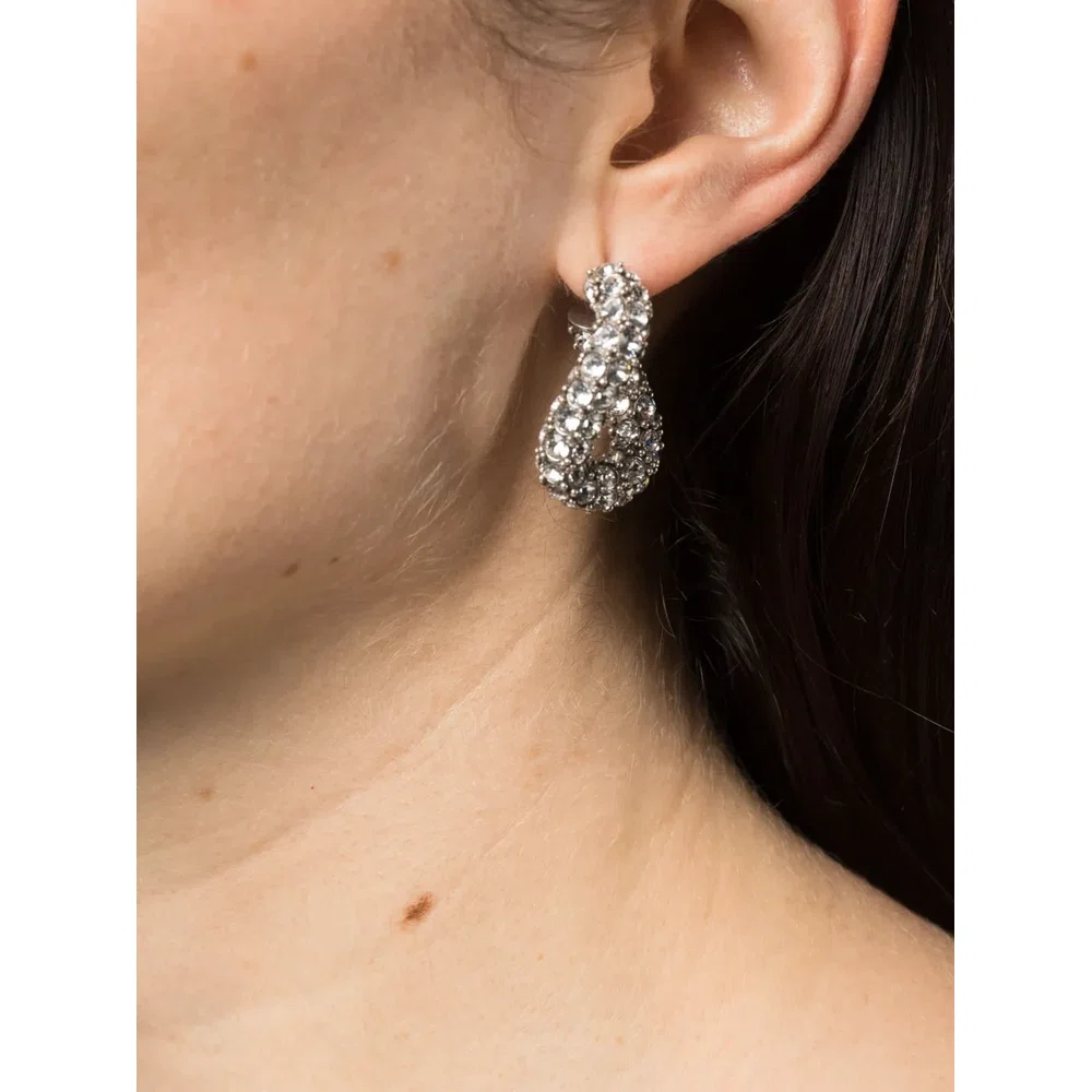 Серьги Funky Ring с кристаллами 3