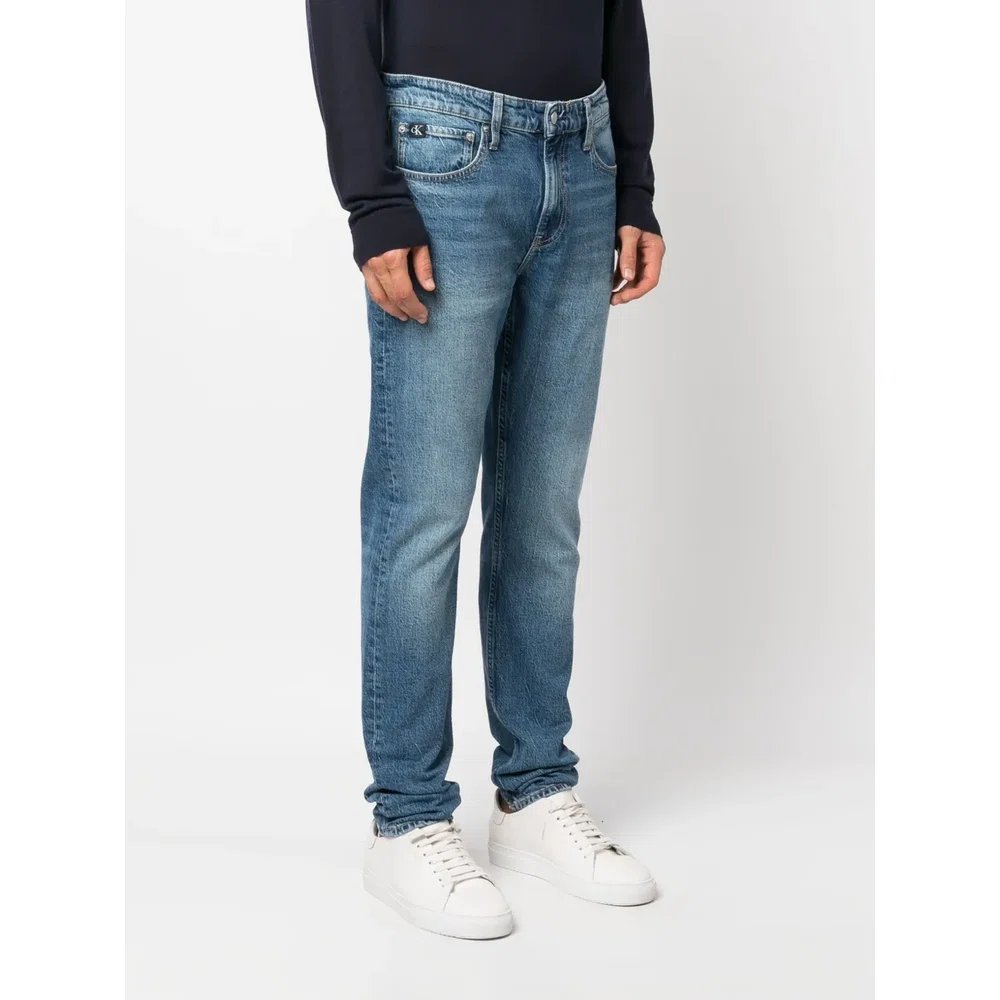 Узкие джинсы с нашивкой-логотипом 3