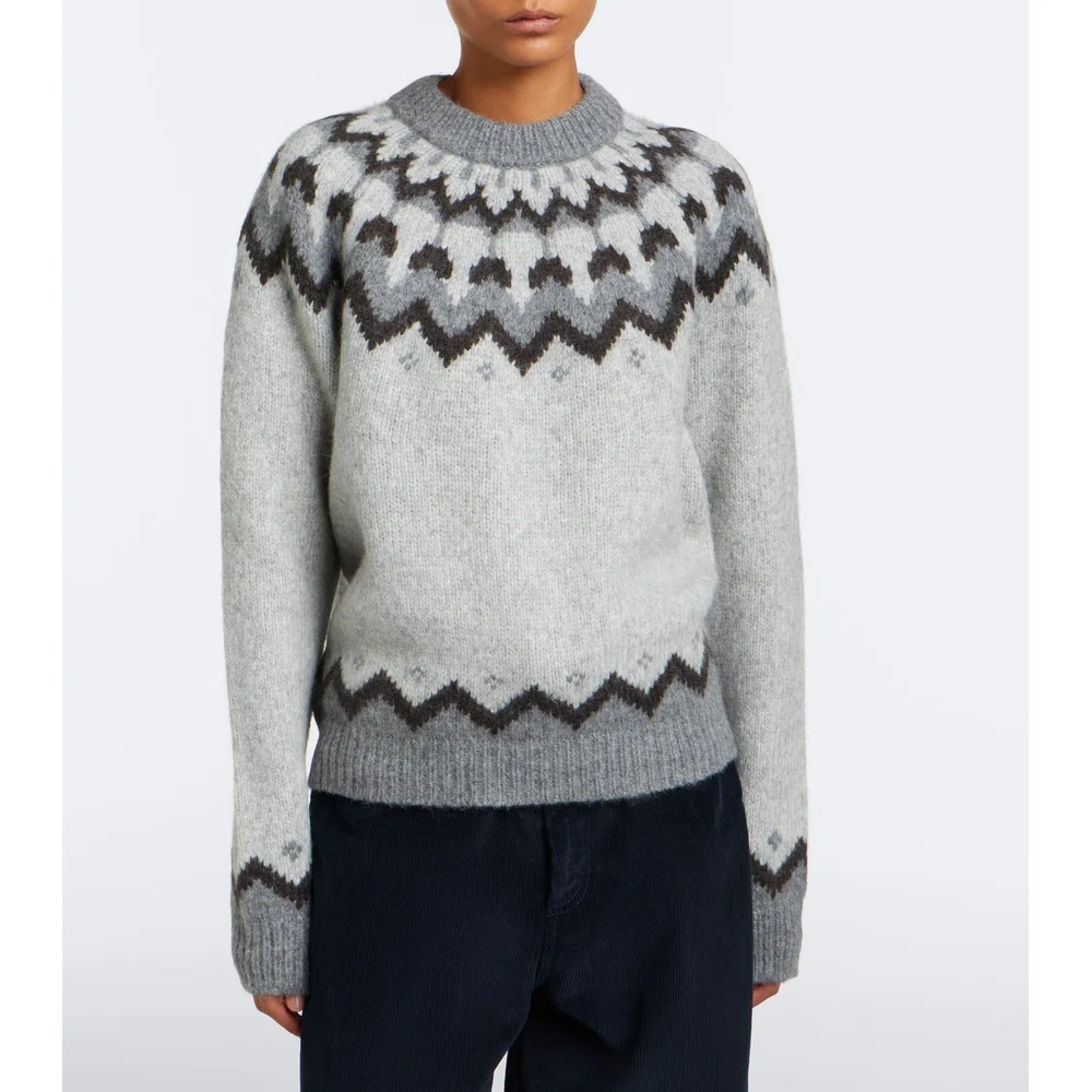 Свитер Alan Fair Isle из смеси альпаки и шерсти 5