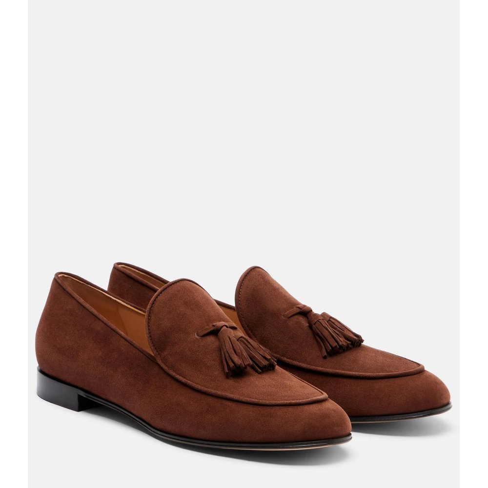 Tasseled suede loafers 1