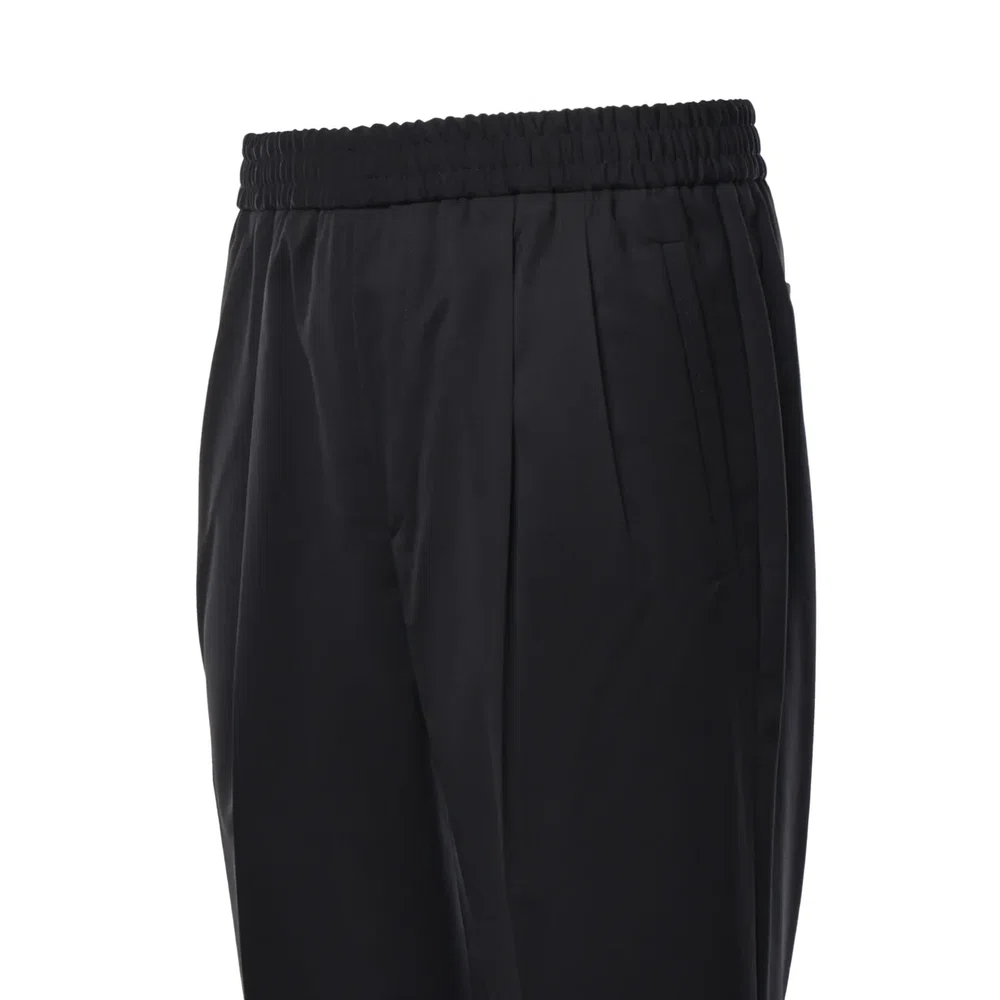 Плиссированные брюки на резинке Zegna 3