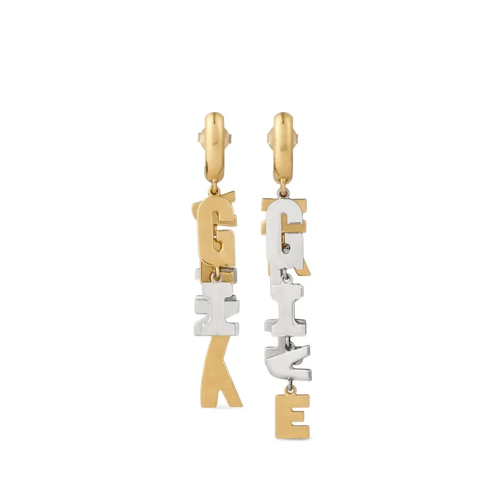 асимметричные серьги Givenchy Letters 1