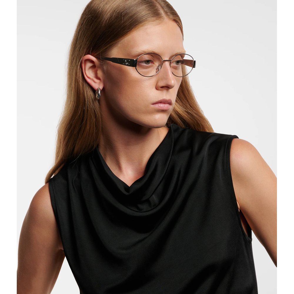 Metal Triomphe round glasses 5