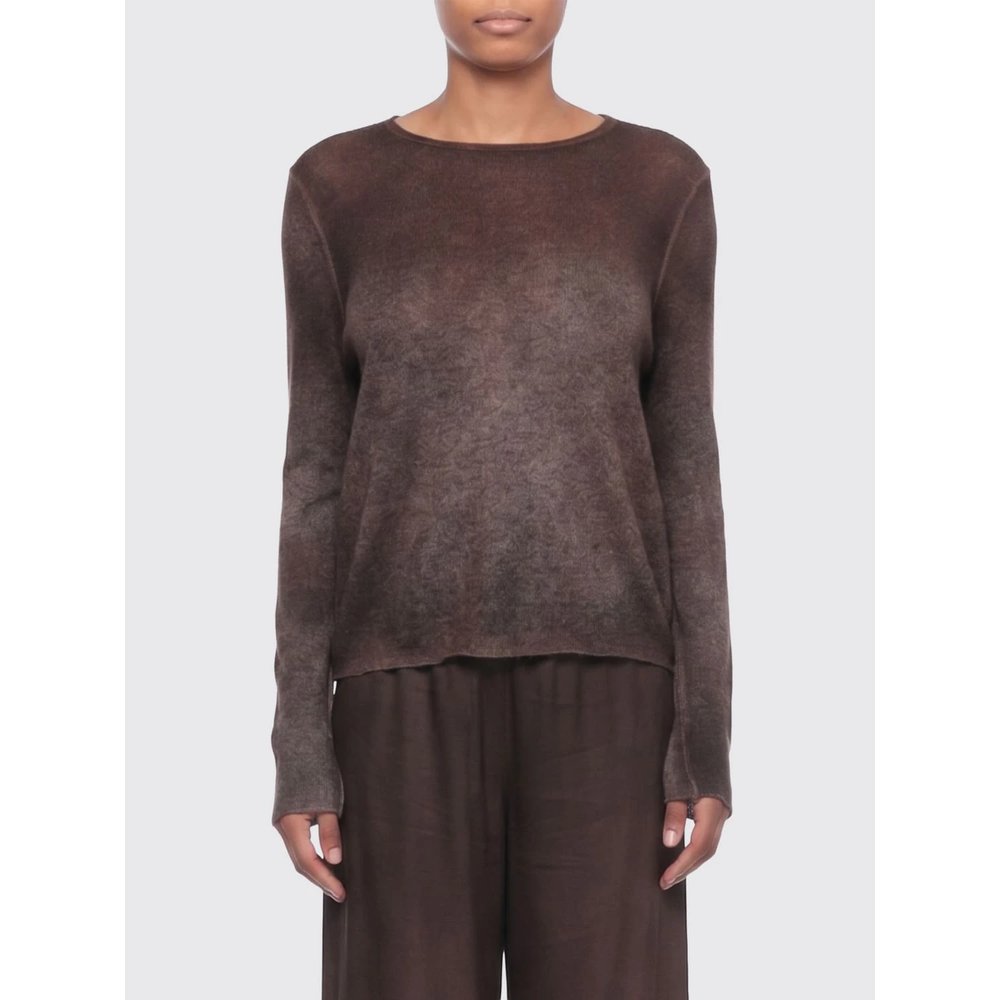 Свитер Avant Toi с круглым вырезом из 100% кашемира с абстрактным мотивом 1