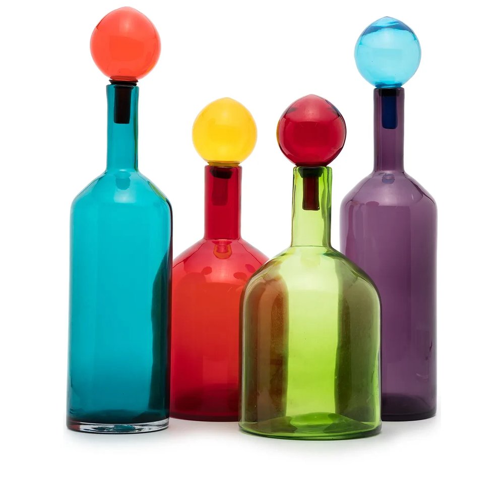 Набор из четырех декортивных бутылок Bubbles and Bottles 1