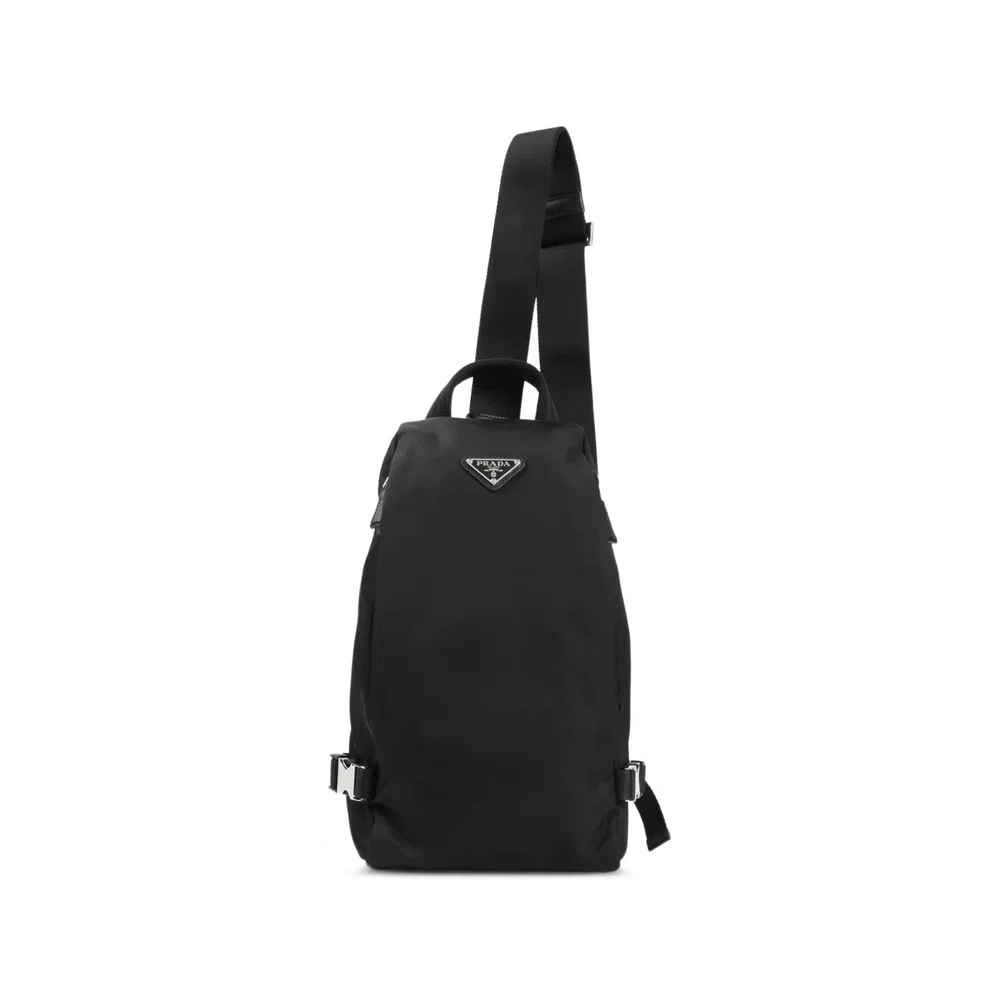рюкзак из Re-Nylon и сафьяновой кожи 1