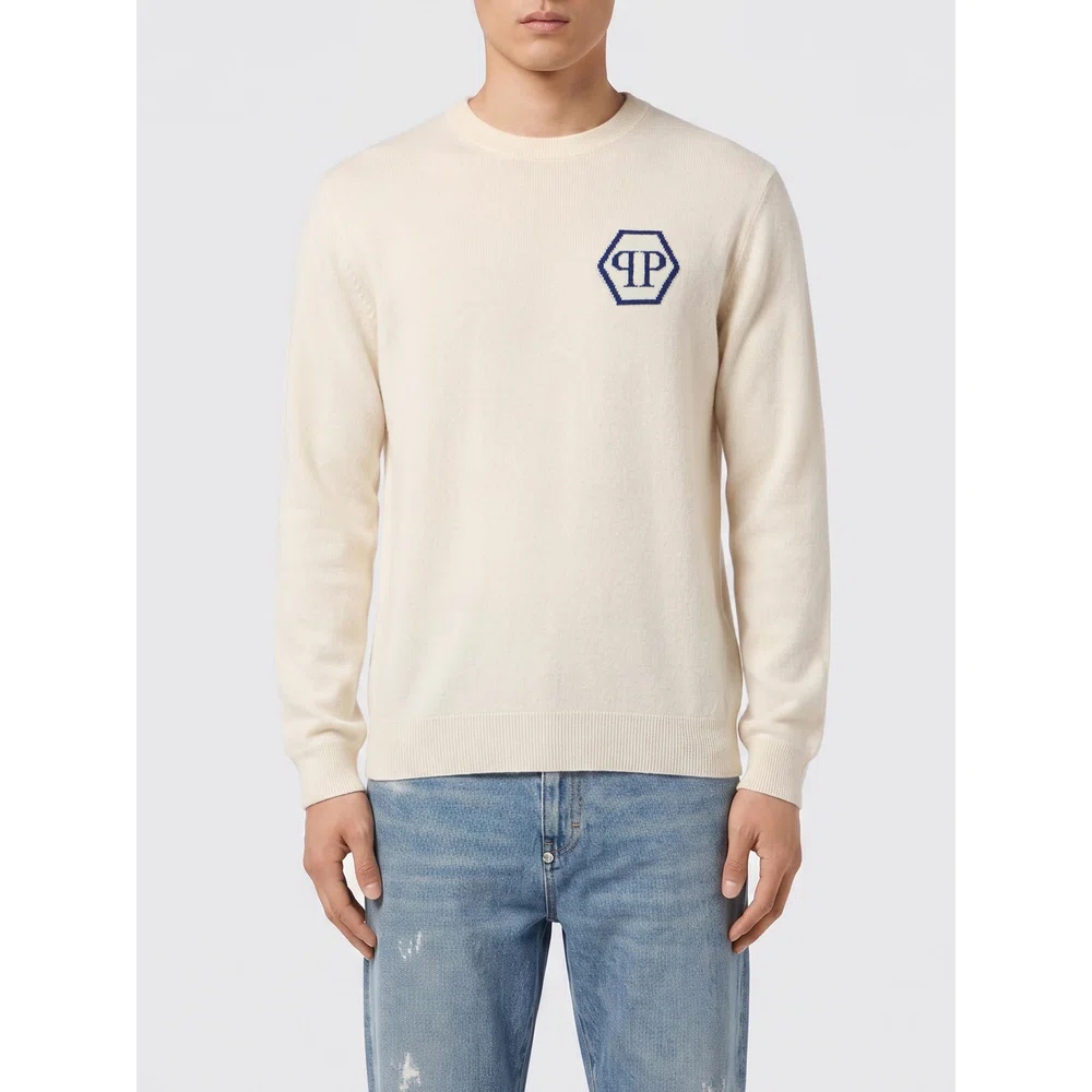 Кашемировый джемпер с круглым вырезом PP Philipp Plein 1
