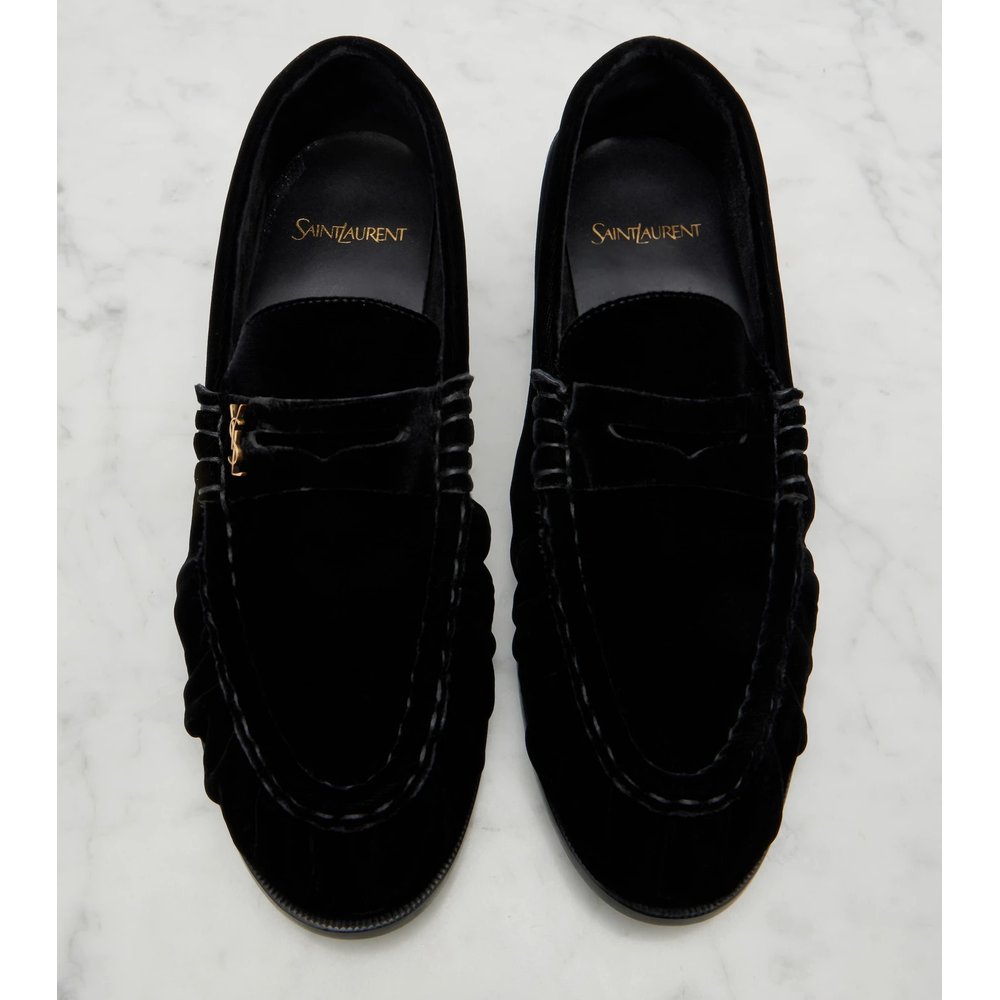 Бархатные пенни-лоферы Le Loafer 6